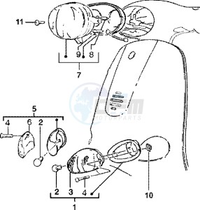 Liberty 125 Leader drawing Optical unit