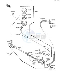 VN 1500 A [VULCAN 88] (A1-A5) [VULCAN 88] drawing REAR MASTER CYLINDER