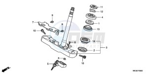 VT750CA9 Ireland - (EK / MME ST) drawing STEERING STEM