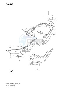 VZR1800 (E3-E28) INTRUDER drawing REAR FENDER (VZR1800K8 NK8)