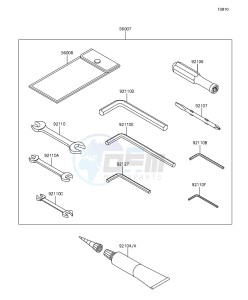 Z1000 ABS ZR1000GEFA FR GB XX (EU ME A(FRICA) drawing Owner's Tools