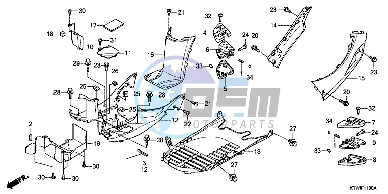 FLOOR PANEL/PILLION STEP