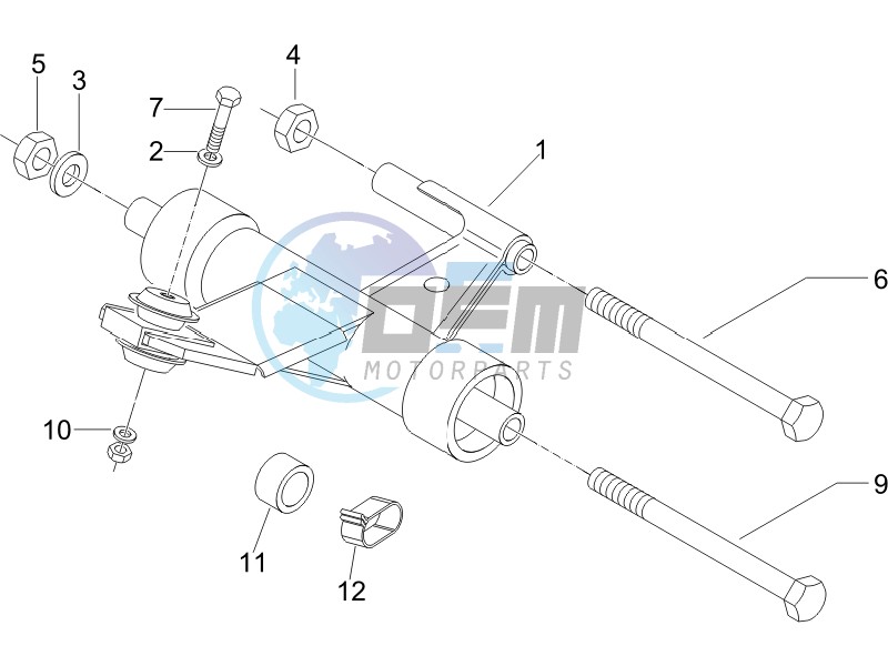 Swinging arm