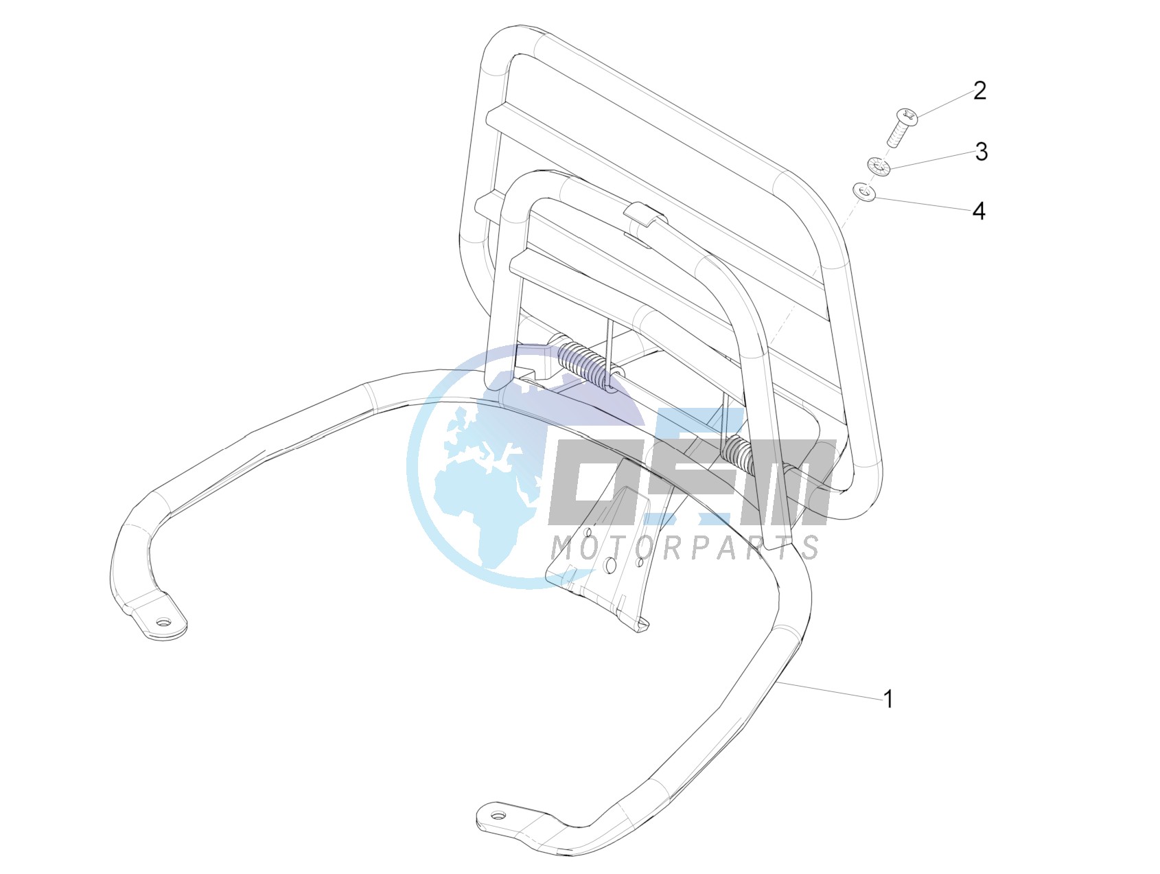 Rear luggage rack