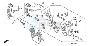 FES1259 Europe Direct - (ED) drawing FRONT BRAKE CALIPER