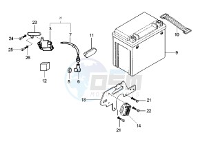 X9 180 Amalfi drawing Battery