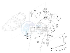 Liberty 50 4t ptt Double disc drawing Fuel Tank