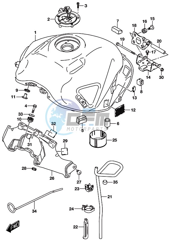 FUEL TANK (GSX-S750AL8 E21)