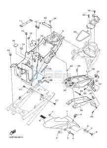 XJ6S 600 DIVERSION (S-TYPE) (36CC 36CE) drawing FENDER