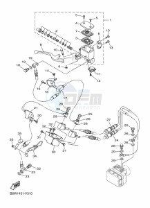 MT-03 MTN320-A (BEV6) drawing FRONT MASTER CYLINDER