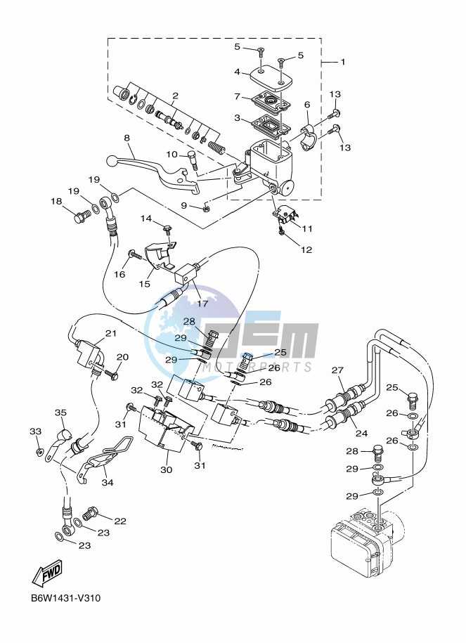 FRONT MASTER CYLINDER