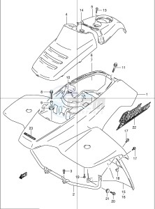 LT-F160 (P24) drawing FRONT FENDER (MODEL K1 K2)