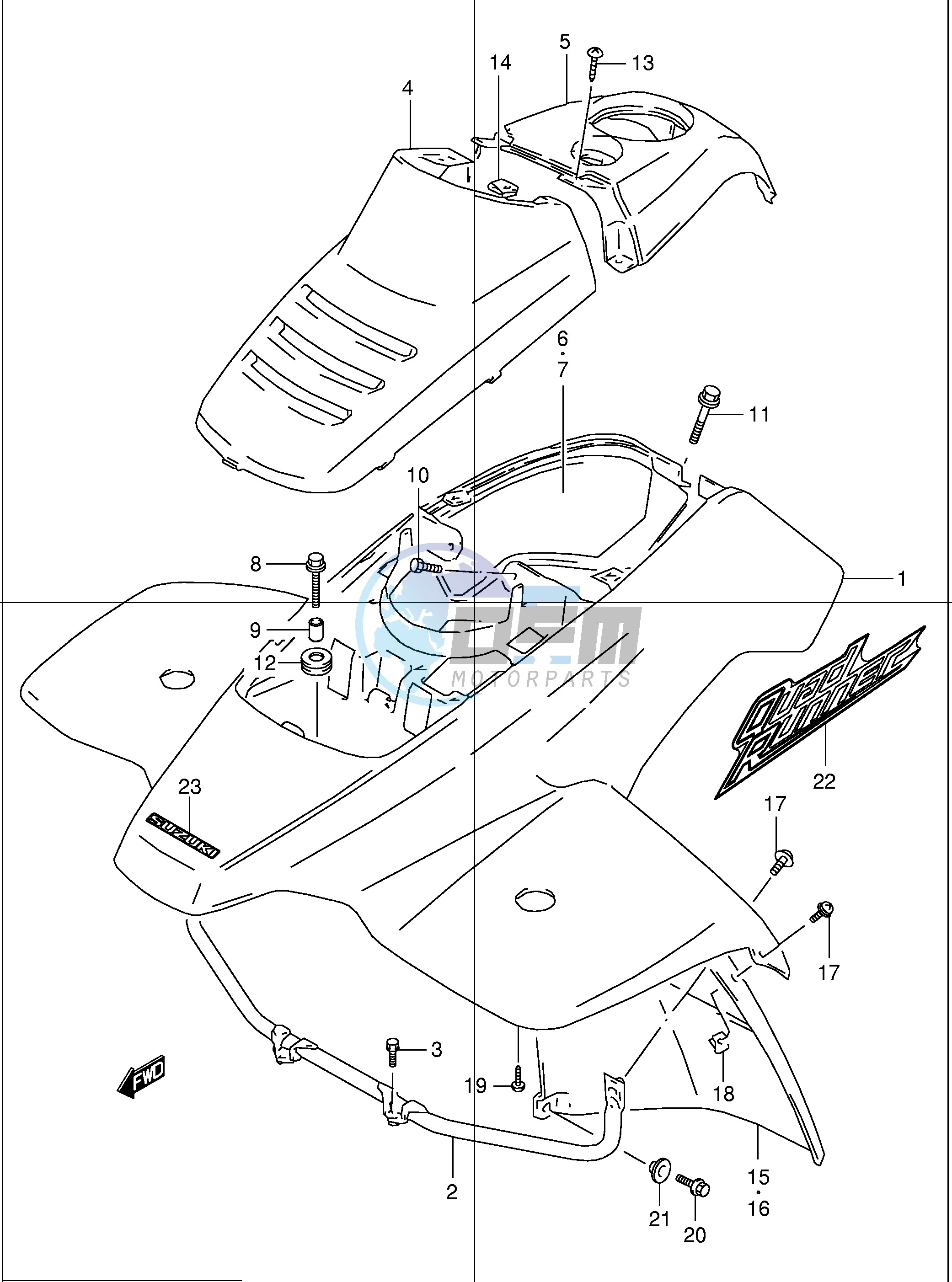 FRONT FENDER (MODEL K1 K2)