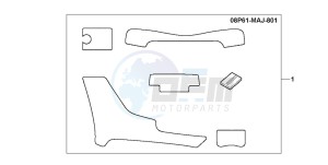 ST1100 drawing SCUFF PAD SET