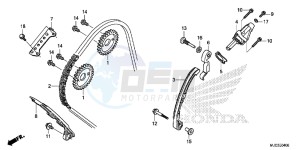 CBR600RAD CBR600RR ABS UK - (E) drawing CAM CHAIN/TENSIONER