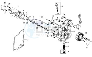 HD 125 EVO drawing CRANKCASE RIGHT