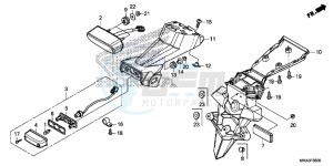 NC750XAG NC750X Europe Direct - (ED) drawing TAILLIGHT