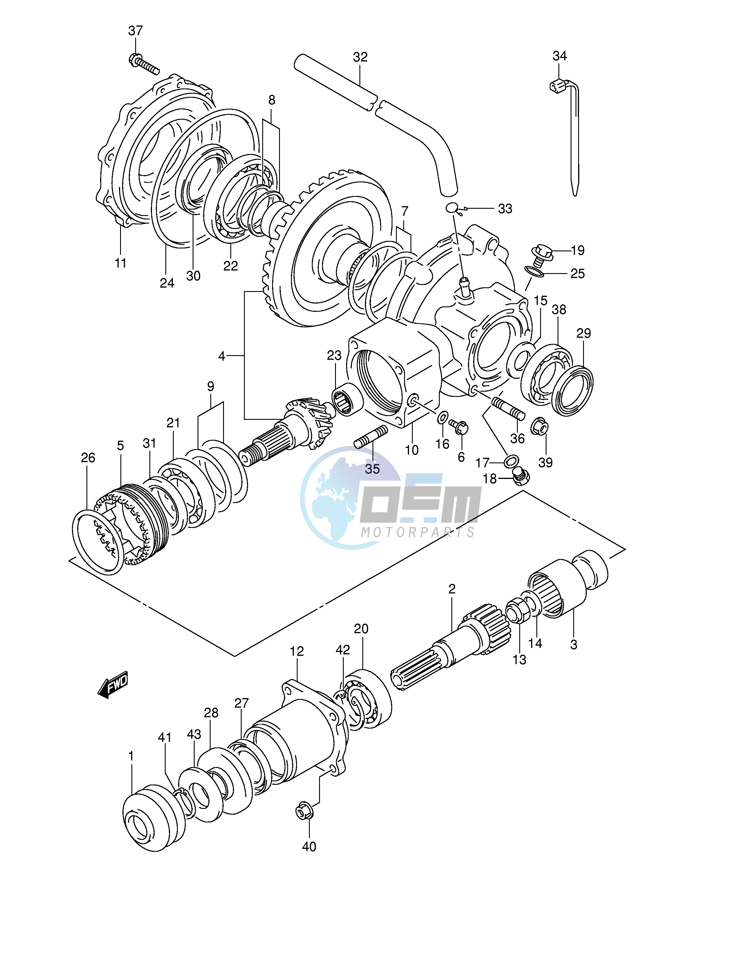 FINAL BEVEL GEAR (REAR)(MODEL K1 K2)