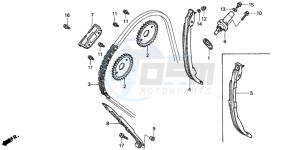 CBR900RR FIRE BLADE drawing CAM CHAIN/TENSIONER