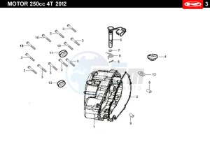 TANGO-250CC-4T-WHITE drawing RIGHT COVER