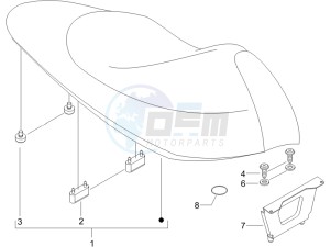 Runner 125 VX 4 (UK) UK drawing Saddle seats - Tool roll