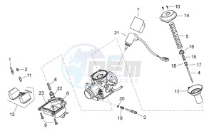 Atlantic 125-200-250 drawing Carburettor II