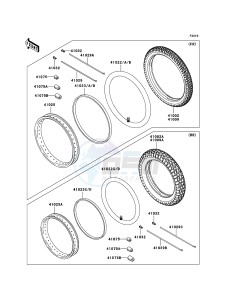 KLE500 KLE500B7F GB XX (EU ME A(FRICA) drawing Tires