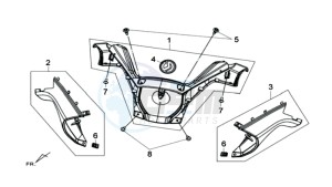 MAXSYM 600 I ABS EXECUTIVE EURO4 L7 drawing COVERS HANDLEBAR - MIRRORS L/R