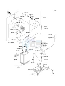 ZG 1200 B [VOYAGER XII] (B15-B17) [VOYAGER XII] drawing FUEL EVAPORATIVE SYSTEM