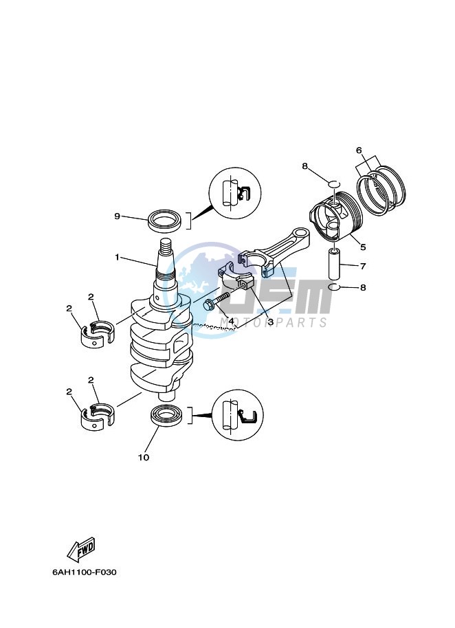 CRANKSHAFT--PISTON