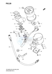 VS1400 (E3-E28) INTRUDER drawing SPEEDOMETER