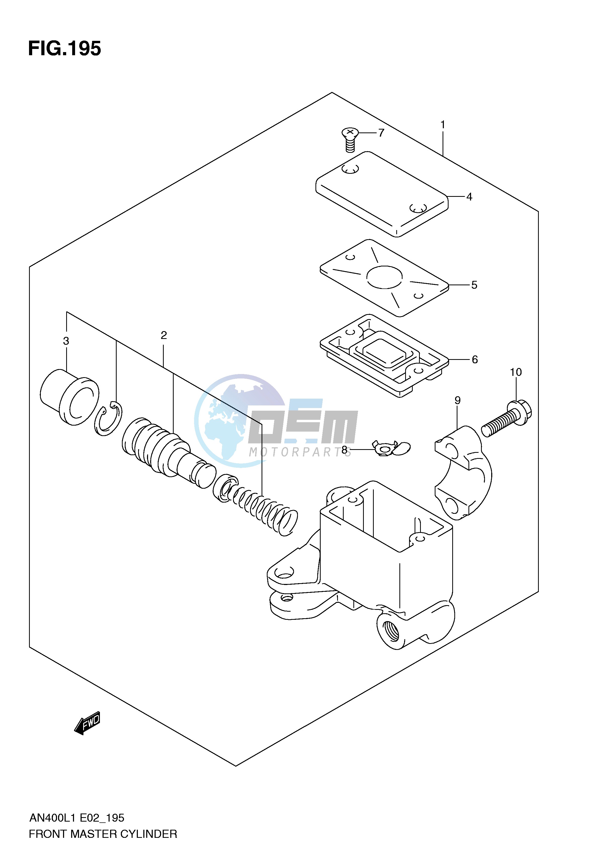 FRONT MASTER CYLINDER (AN400AL1 E24)