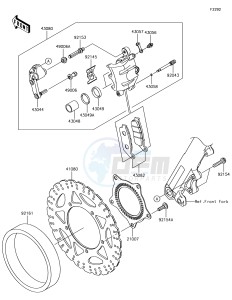 VERSYS-X 300 ABS KLE300CHF XX (EU ME A(FRICA) drawing Front Brake