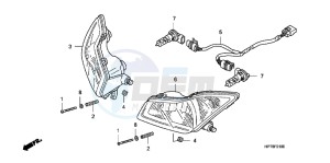 NC750DH NC750D ED drawing HANDLE PIPE/TOP BRIDGE