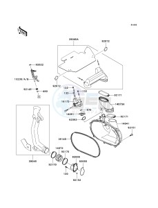 KVF 650 B [PRAIRIE 650 4X4 ADVANTAGE CLASSIC] (B1) [PRAIRIE 650 4X4 ADVANTAGE CLASSIC] drawing CONVERTER COVER_DRIVE BELT