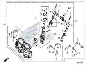 CRF1000DH 2ED - (2ED) drawing THROTTLE BODY