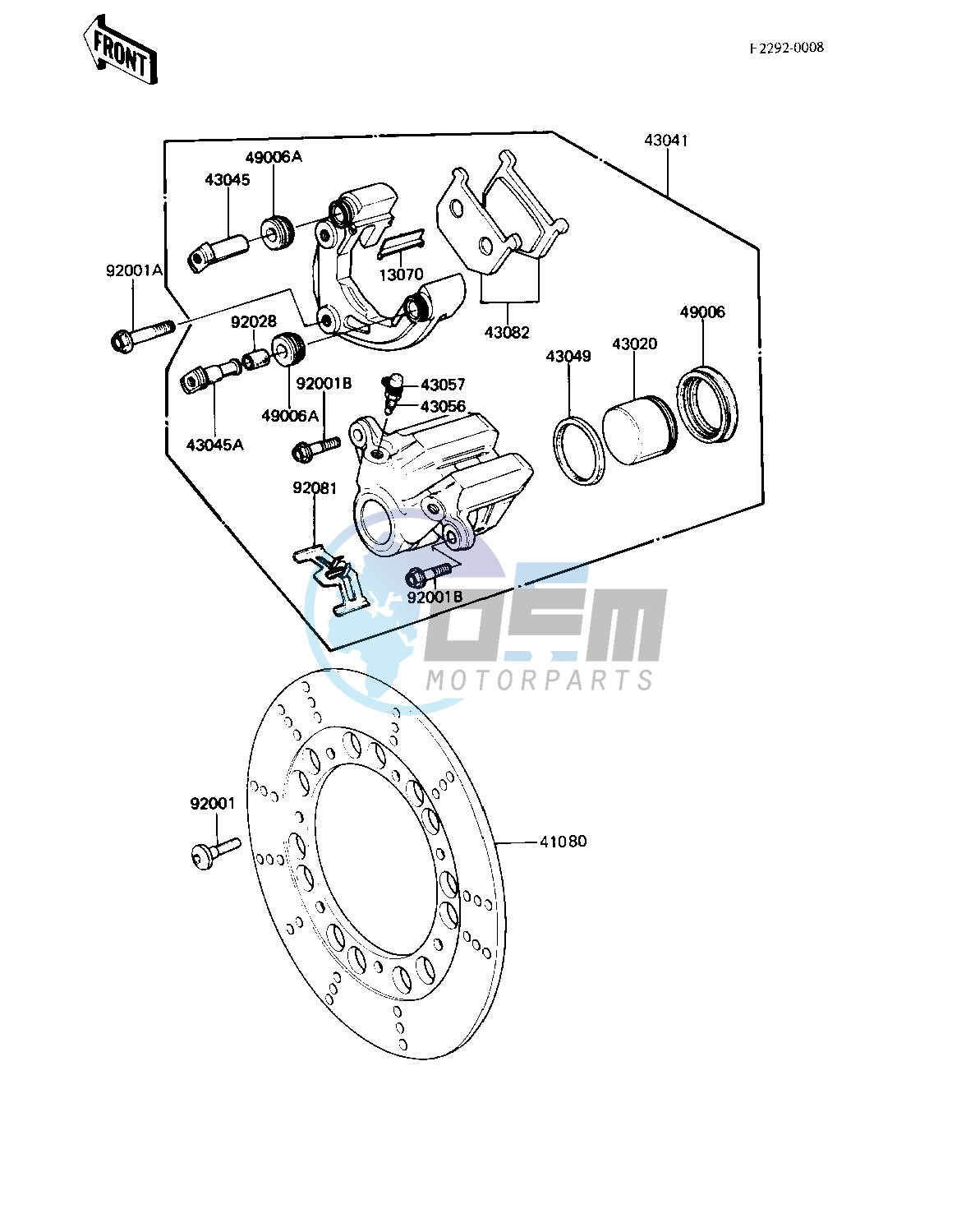 FRONT BRAKE -- KZ440-A4- -