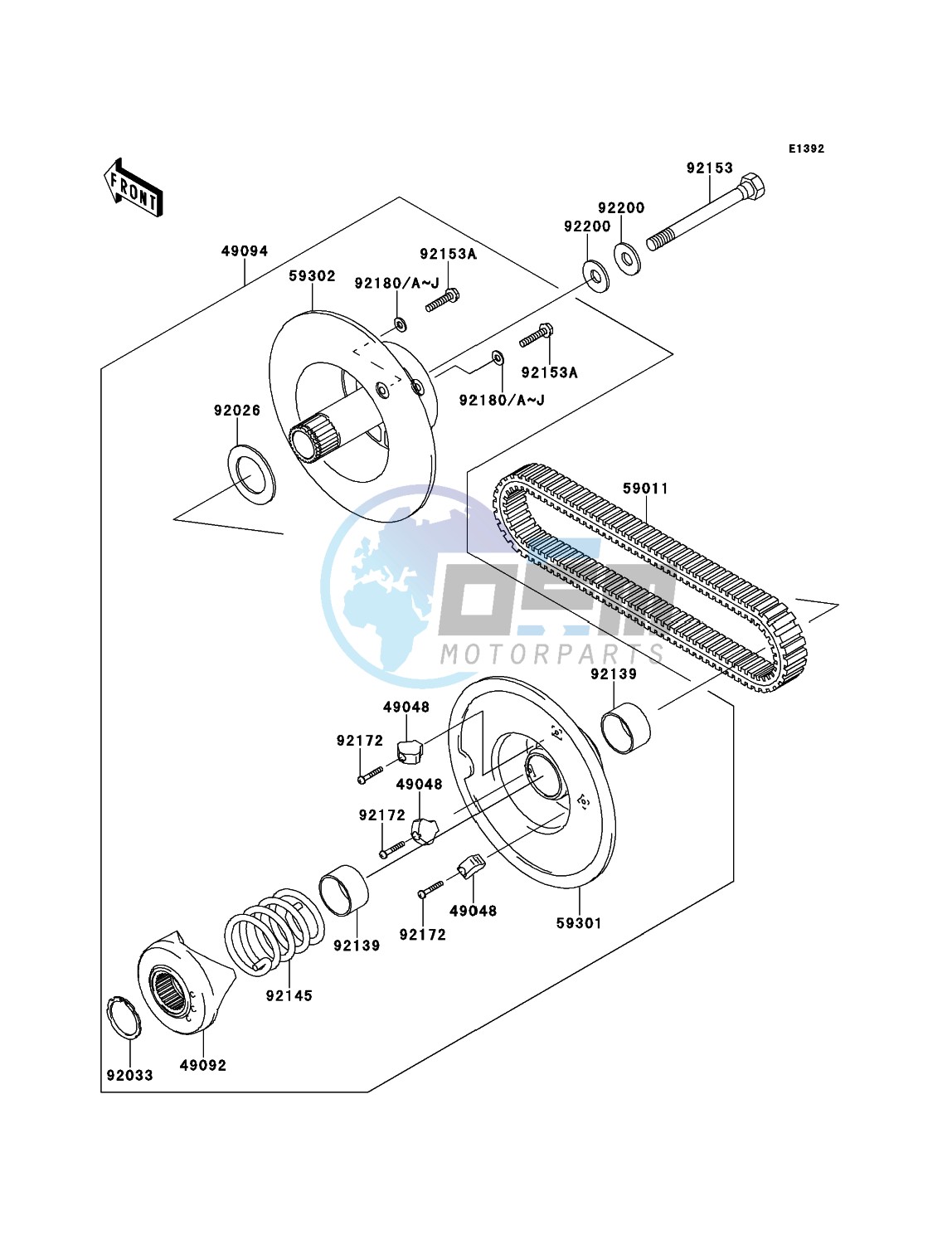 Driven Converter/Drive Belt