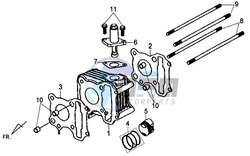 CYLINDER / CYLINDER HEAD GASKET / BASE GASKET