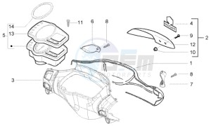 NRG 50 power DD drawing Speedometers Kms. - handlebar cover