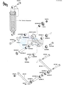 KX 80 L N [KX80] (L2-N3) [KX80] drawing REAR SUSPENSION