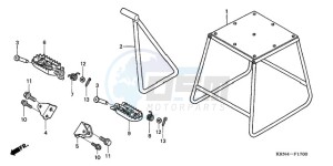 CRF250R9 ED / BLA CMF drawing STAND/STEP