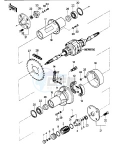 KLT 250 P [POLICE] (P1) [POLICE] drawing REAR HUB_BRAKE_CHAIN