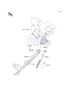 ZR 1000 B [Z1000 EUROPEAN] (B7F-B9F) 0B9F drawing STAND-- S- -