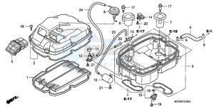 VFR800A9 France - (F / ABS CMF MME) drawing AIR CLEANER