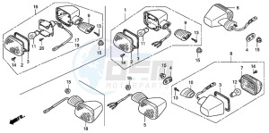 CB900F 919 drawing WINKER (CM/U)