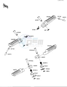 EX 250 F [NINJA 250R] (F2-F4) [NINJA 250R] drawing FOOTRESTS