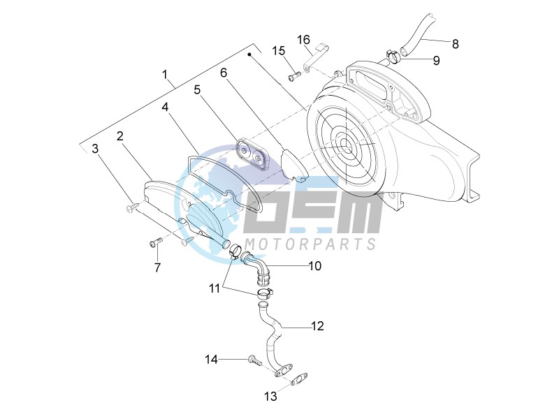 Secondary air box