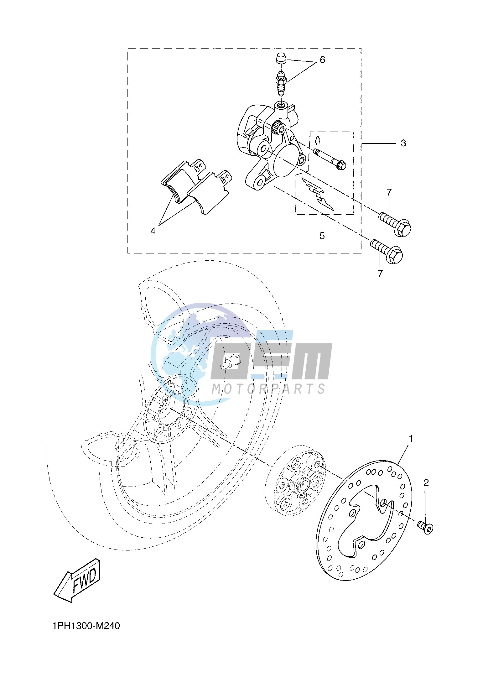 REAR BRAKE CALIPER