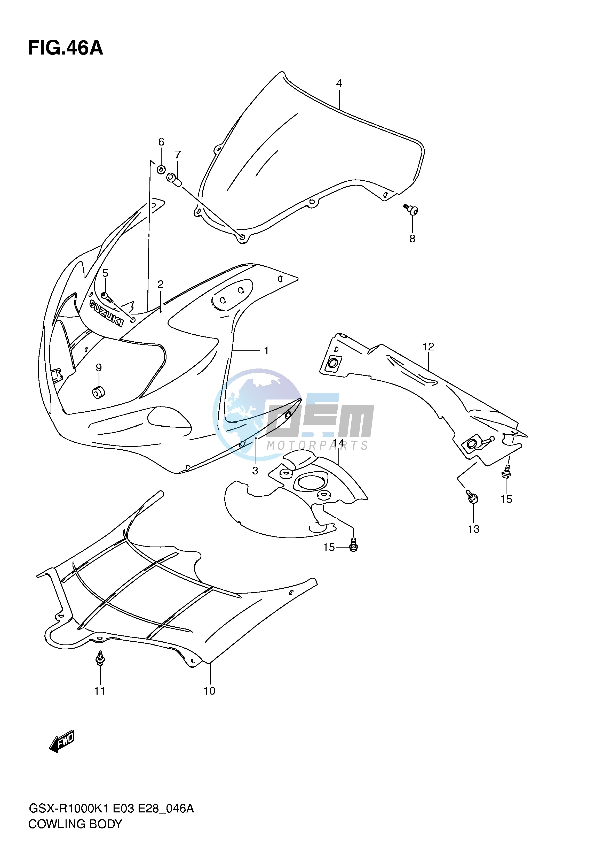 COWLING BODY (GSX-R1000K2)